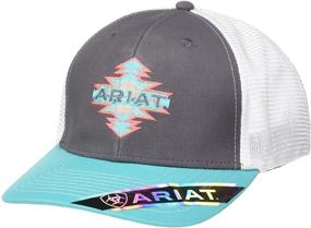 img 3 attached to 🧢 Top-Notch Style: ARIAT Aztec Logo Ball Cap Adds an Extra Edge