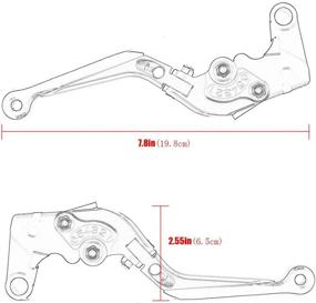 img 3 attached to Hunter Bike Motorcycle Foldable Extendable 2005 2016 Motorcycle & Powersports