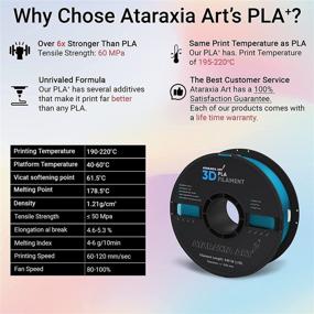 img 1 attached to Discover the Superior Quality of ATARAXIA ART 🎨 PLA Plus Filament 1 for Exceptional 3D Printing Results