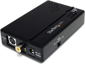 img 4 attached to 🔌 StarTech.com Composite and S-Video to HDMI Converter with Audio - Ultimate Solution for Crystal Clear Video and Audio Conversion - Black - VID2HDCON