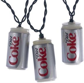 img 2 attached to 🥤 Diet Coke Can Light Set by Kurt Adler - 10 Light Decorative String