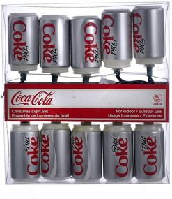 img 3 attached to 🥤 Diet Coke Can Light Set by Kurt Adler - 10 Light Decorative String