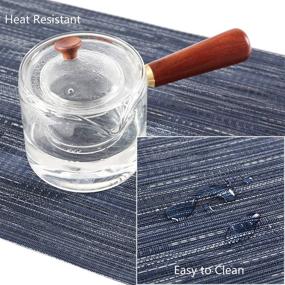 img 1 attached to 🔥 Heat Resistant and Washable Peking Placemats: Practical and Durable Table Settings