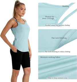 img 1 attached to Icyzone Backless Workout Running Athletic Sports & Fitness and Other Sports