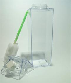 img 1 attached to Reusable Plastic Smoothie Transparent Acrylic