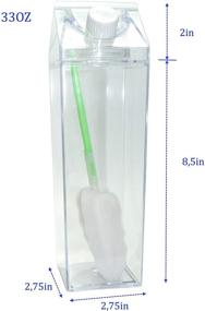 img 2 attached to Reusable Plastic Smoothie Transparent Acrylic