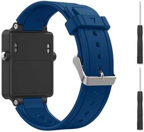 img 4 attached to 🏋️ Замена браслета из силикона для Garmin Vivoactive с металлической застежкой - фитнес-браслет Bossblue для умных часов Garmin Vivoactive GPS