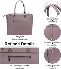 img 2 attached to 👜 Stylish BAIMAY Laptop Bag for Women: 15-15.6 Inch Work Tote Bag with Multi Pockets, Ideal for Office, School, and Travel