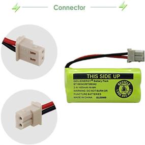 img 1 attached to 🔋 GEILIENERGY Rechargeable Battery Pack - BT-166342, BT-266342, BT-162342, BT-262342 Compatible - 2.4V 400mAh NiMH - CS6719-2 Cordless Phone (Pack of 3)