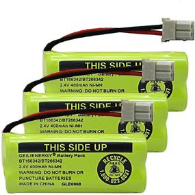 img 4 attached to 🔋 GEILIENERGY Rechargeable Battery Pack - BT-166342, BT-266342, BT-162342, BT-262342 Compatible - 2.4V 400mAh NiMH - CS6719-2 Cordless Phone (Pack of 3)