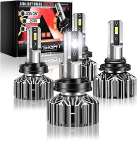 img 4 attached to 💡 NOVSIGHT 9005 H11 LED Headlight Bulbs Combo: 300% Brightness, 24000 Lumens, 60W, Pack of 4