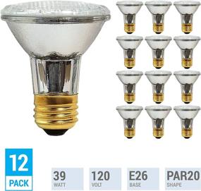 img 1 attached to 💡 (Pack of 12) 39 Watt High Output PAR20 Flood Halogen Light Bulbs - 50W Replacement - 120V