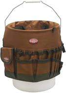 🪣 bucket boss the bucketeer brown bucket tool organizer: efficient storage solution with style, 10030 logo
