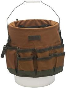 img 3 attached to 🪣 Bucket Boss The Bucketeer Brown Bucket Tool Organizer: Efficient Storage Solution with Style, 10030