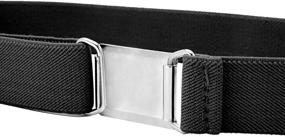 img 1 attached to Stylish & Practical: Shop Buyless Fashion's Adjustable Elastic Belt for Kids Toddlers Baby with Silver Buckle