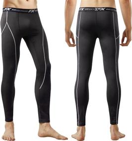 img 4 attached to 🔥 Stay Warm and Cozy: FITEXTREME MAXHEAT Men's Fleece-Lined Thermal Underwear Pants"