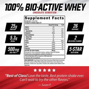 img 1 attached to iSatori Bio-Active Whey Protein Powder - Concentrate, Isolate, and Hydrolysate with Bio-Gro, Active Peptides, and BCAAs - 25G Protein per Serving - Chocolate Sensation (26 Servings)