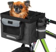 🐾 lixada folding pet cat dog carrier bike basket: easy install, removable, and convenient cycling bag logo