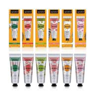 💆 ultimate hand cream set: 6 travel size plant fragrance moisturizing hand care creams - nourish and hydrate rough hands, best gifts for women logo