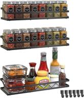 auledio spice rack: optimize kitchen space with wall-mounted and cabinet organization (3 pack) logo