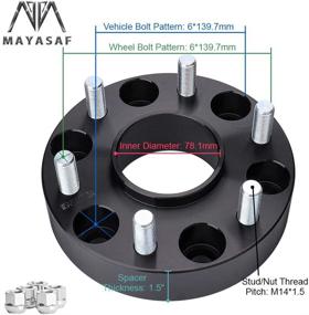 img 2 attached to МАСАФ Центрирующий круг Hubcentric 6X139 7 мм Silverado Avalanche Шины и Колеса