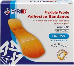 img 3 attached to 100 Count Box of Flex Fabric Adhesive Bandages - Flexible Finger-Tip, Knuckles, and Thumb Bandages for Optimal Wound Care and Infection Protection