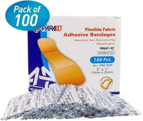 img 1 attached to 100 Count Box of Flex Fabric Adhesive Bandages - Flexible Finger-Tip, Knuckles, and Thumb Bandages for Optimal Wound Care and Infection Protection