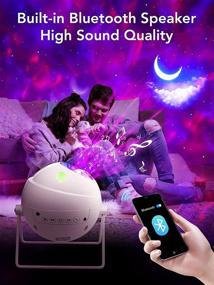 img 2 attached to Onefire Galaxy Projector: Bluetooth Music Star Night Light with Timer & 🌌 Remote Control - 43 Light Modes for Kids Bedroom and Voice Control Room Ceiling