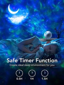 img 1 attached to Onefire Galaxy Projector: Bluetooth Music Star Night Light with Timer & 🌌 Remote Control - 43 Light Modes for Kids Bedroom and Voice Control Room Ceiling