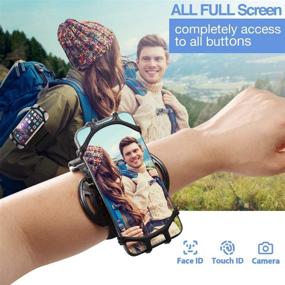 img 2 attached to 📱 Rotatable Armband Holder for Efficiently Carrying iPhone and Galaxy