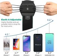 📱 rotatable armband holder for efficiently carrying iphone and galaxy logo