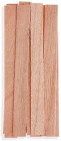 img 2 attached to 🕯️ 100-Pack Natural Wooden Thick Candle Wicks with Iron Stand for DIY Candle Making Craft, 5.1 x 0.5 inch – Small Wood Candle Wick Set for Making Candles, Includes Candle Labels