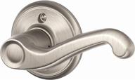 schlage flair right hand dummy lever - satin nickel - standard size логотип