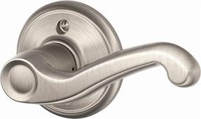 img 2 attached to Schlage Flair Right Hand Dummy Lever - Satin Nickel - Standard Size