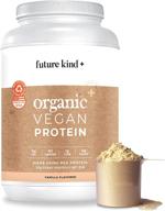🌱 future kind vegan protein powder: soy-free pea protein for muscle growth and weight management - sugar-free, gluten-free plant protein powder vanilla, 34 large servings logo