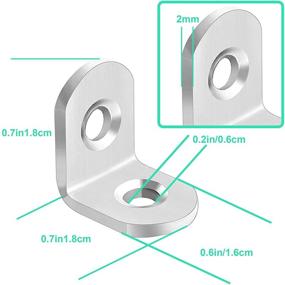 img 3 attached to 💪 Sturdy Stainless Steel Brackets for Reliable Plexiglass Furniture Support