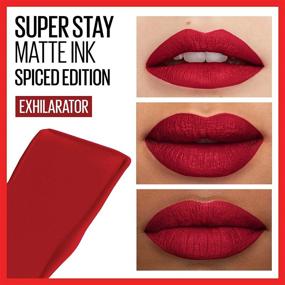 img 2 attached to Maybelline New York SuperStay Matte Ink Liquid Lipstick, Spiced Edition - Exhilarating Shades for Long-Lasting Intensity