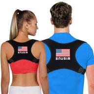 🧘 premium posture corrector: shoulder and back brace support for men and women - effective upper back straightener, neck, clavicle & shoulder support - relieve back pain логотип