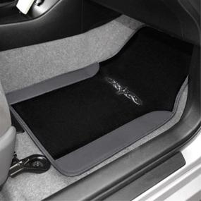 img 1 attached to BDK CarXS Fresh Two-Tone Carpet Floor Mats