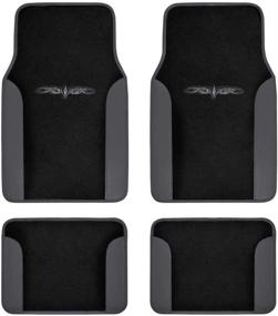 img 4 attached to BDK CarXS Fresh Two-Tone Carpet Floor Mats