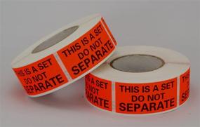 img 1 attached to 💡 Separate Fluorescent Rolls Labels for Retail Store Fixtures & Equipment - Enhance Packing Efficiency