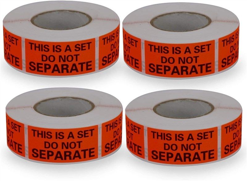 rolls labels separate fluorescent packing retail store fixtures & equipment 로고
