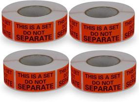 img 2 attached to 💡 Separate Fluorescent Rolls Labels for Retail Store Fixtures & Equipment - Enhance Packing Efficiency