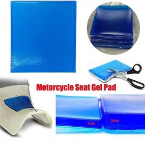 img 4 attached to 🏍️ PLSUSJHAO Motorcycle Seat Gel Pad: Cool and Comfortable Passenger Soft Mat for Reduced Fatigue - Shock Absorption Mats, Soft Cooling Cushion - DIY Saddle in Cooling Blue (25 x 25 x 2cm)