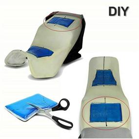 img 3 attached to 🏍️ PLSUSJHAO Motorcycle Seat Gel Pad: Cool and Comfortable Passenger Soft Mat for Reduced Fatigue - Shock Absorption Mats, Soft Cooling Cushion - DIY Saddle in Cooling Blue (25 x 25 x 2cm)