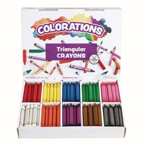 img 4 attached to Colorations CLRTRI Triangular Crayon Classpack