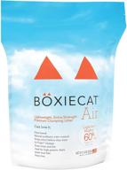 boxiecat air: lightweight, extra strength plant-based cat litter - scent-free multicat formula - ultra clean litter box, probiotic powered odor control, 99.9% dust-free logo