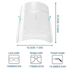 img 3 attached to 🔒 Lightweight Transparent Adjustable Occupational Health & Safety Products: The Ultimate All-Round Protection