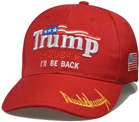 img 4 attached to 🧢 МАГА бейсболка США: Donald Trump 2024 Edition - Готовьтесь к его возвращению!