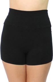 img 2 attached to 🩱 Move with Style in Danzcue Women's High Waist Jazz Shorts